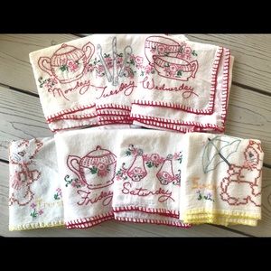Day of the week tea towels